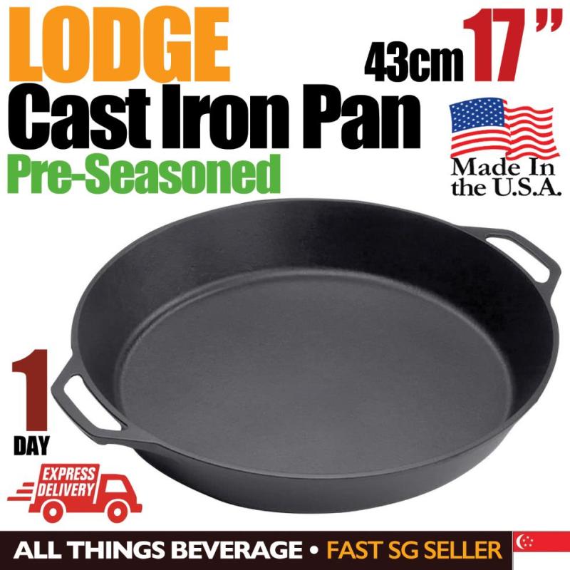 Lodge Cast Iron Pan 17 inch 43cm 1 Day Express Delivery Singapore