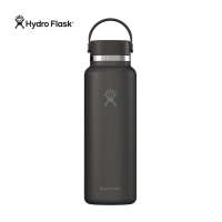 HYDRO FLASK 40OZ WIDE FLEX CAP BLACK