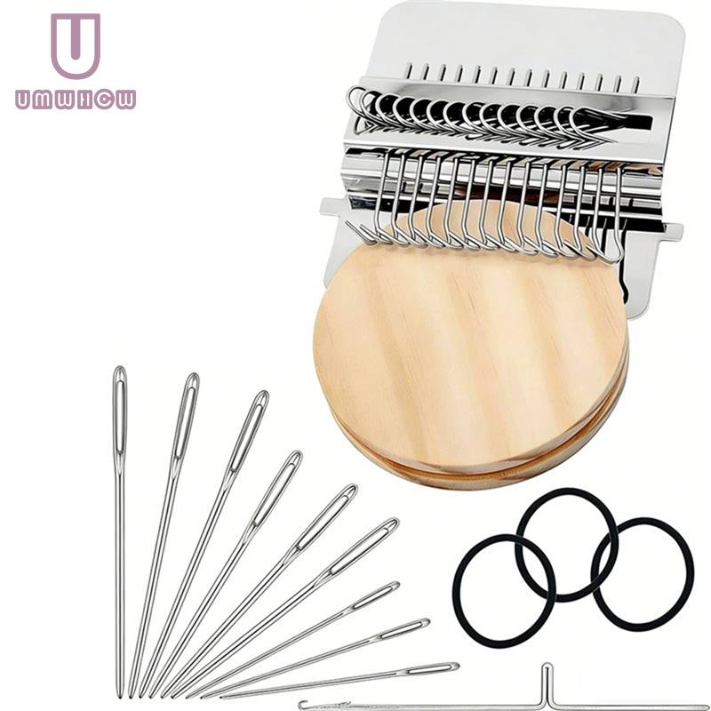【rvb mall】Knit Patch Looms Kit Mini Darning Looms for Mending Jeans Socks DIY Weaving Art