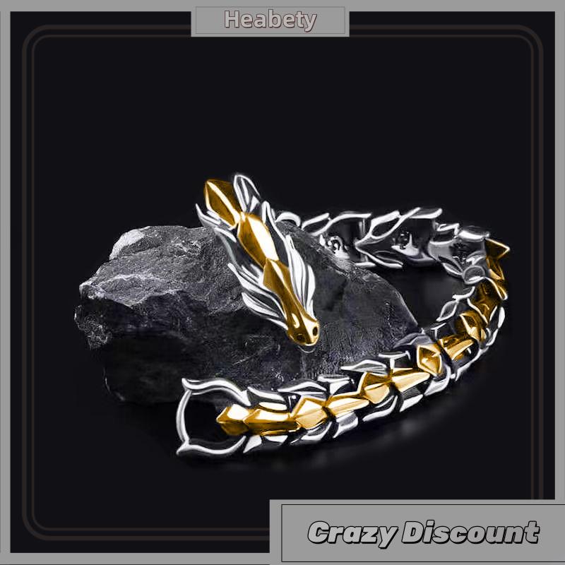  Heabety Vòng tay titan không rỉ sét Lắc tay unisex titan cá tính cho nam và nữ trangsucmoiluatuoi 