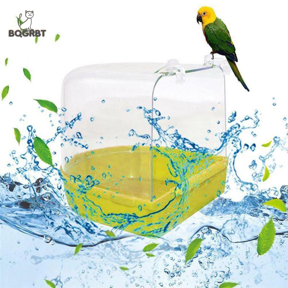 Bqgrbt Treo Trên Lồng Chim Nguồn Cung Cấp phụ kiện lồng làm sạch thú cưng Con Vẹt Tắm Birdbath Cho Vật Nuôi Tắm Chim Bồn Tắm