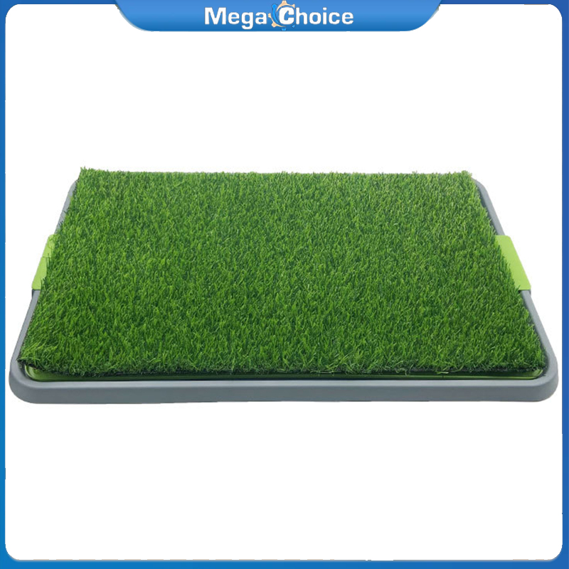 MegaChoice【Fast Delivery】Dog Grass Pee Pads Dog Grass Large Patch Potty With Tray Artificial Dog Grass Pads Washable Puppy Pee Pad Perfect Indoor Outdoor Portable Potty Pet Pee Grass Mat ราคา 710 บาท*ส่งฟรี