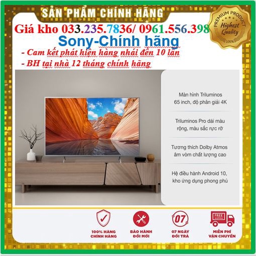 Smart Tivi Sony 65 Inch 4K XR-65X95J &lt; Chính hãng BH:24 tháng tại nhà toàn quốc&gt; - Mới 100%
