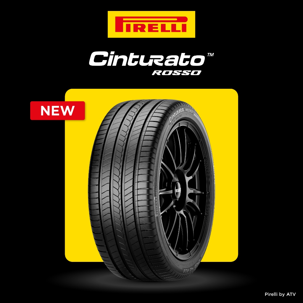 [Installation Service 185/60R15] Pirelli Car Tires, Model Cinturato Rosso (15 Inch Tires) (Inquire about Stock before Ordering) ราคา 6,400 บาท*ส่งฟรี
