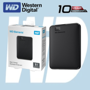 WD 1TB/2TB USB 3.0 Portable External Hard Drive with Pouch