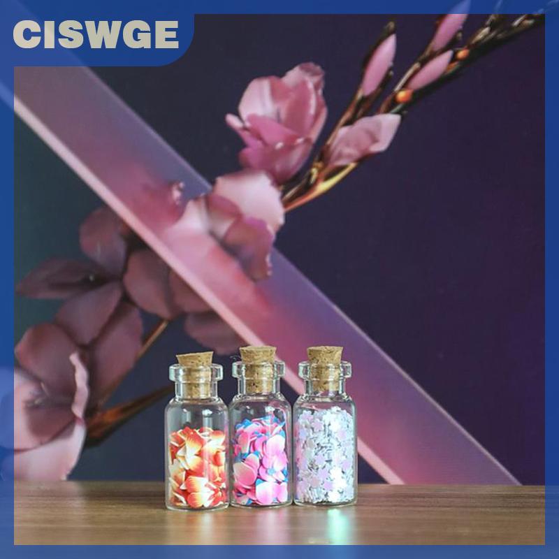 CISWGE 5 chiếc lọ thủy tinh mini lọ lọ lọ lọ nước hoa Lọ Hạt Charm Mặt dây chuyền