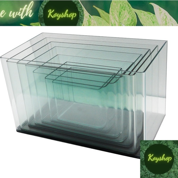 Bể cá mini siêu trong, bể đuc cong cạnh, dán giấu keo, size 18, 22, 26, 30 - 35 - 40 - 50 -60cm nuôi cá, chơi thủy sinh, nuôi tép siêu đẹp- bảo hành bể vỡ