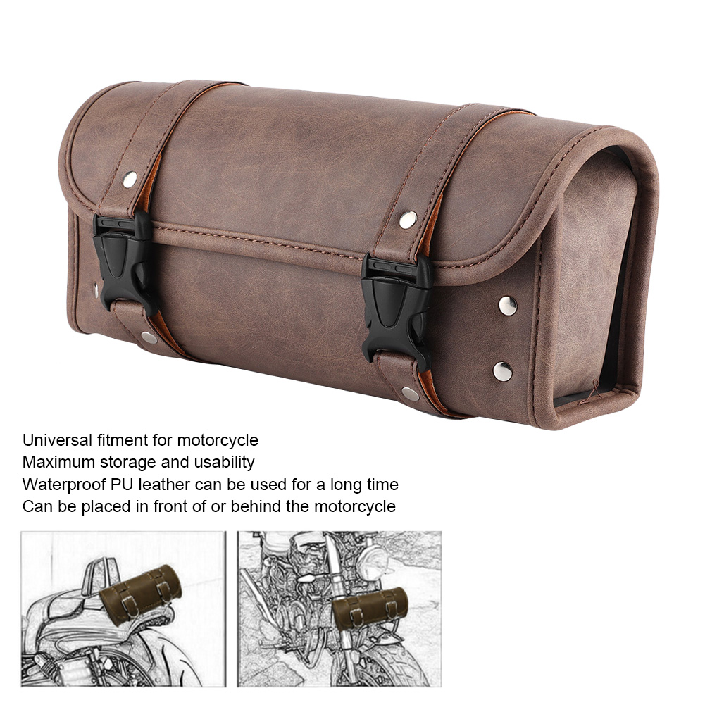 Hành lý xe máy Lưu Trữ Xe Máy Túi treo yên xe đạp chất liệu da PU Xe Máy Saddlebag Xe Máy Túi gắn sau Cho Xe Máy Xe Máy