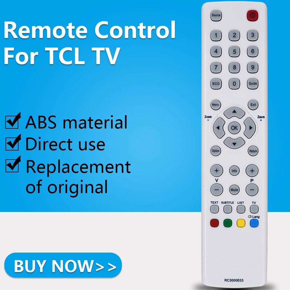 ZF cho TCL điều khiển từ xa TV rc3000e03