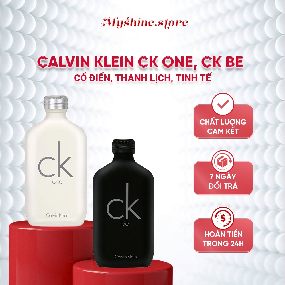 Nước hoa nam nữ calvin klein ck one, ck be nồng độ edt dung tích 100ml - myshine.store