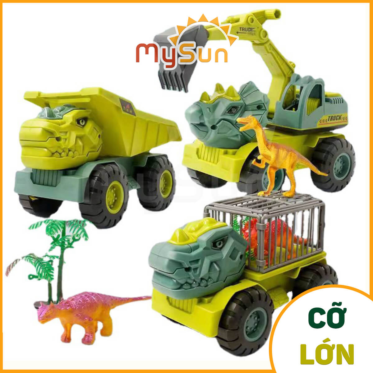 Xe ô tô đồ chơi công viên khủng long bạo chúa Jurassic World T Rex cỡ lớn