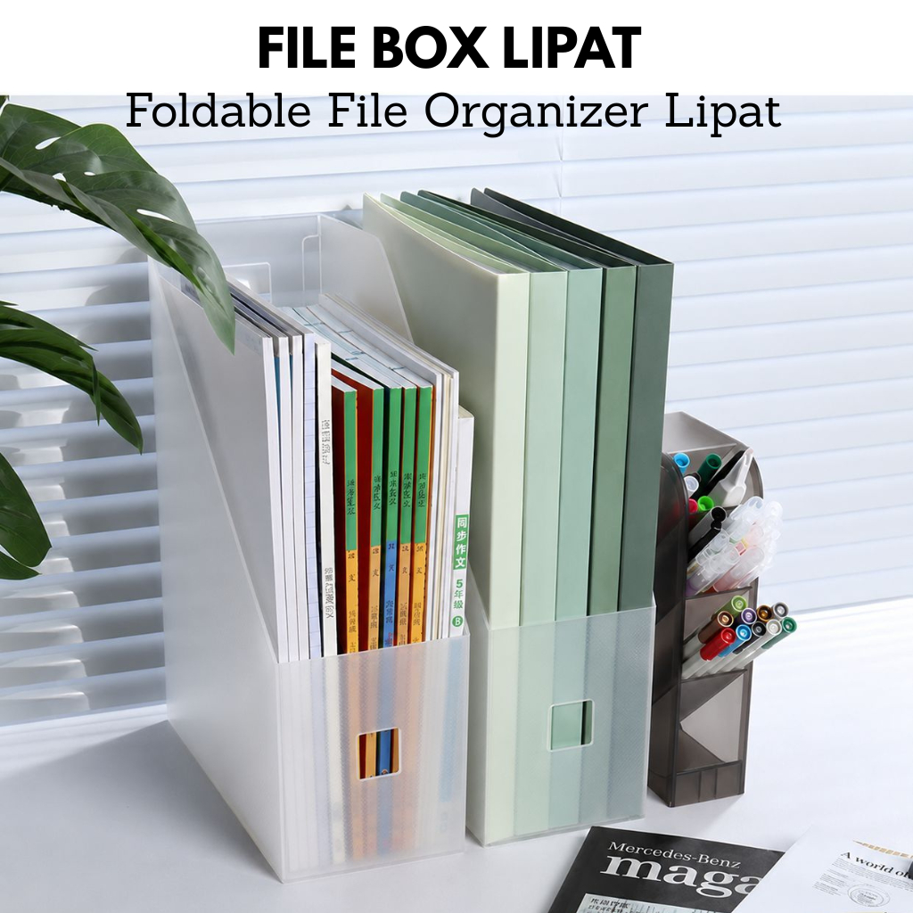 BOS Foldable File Organizer Lipat / Tempat File Dokumen Box