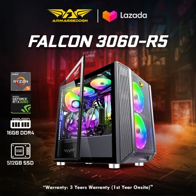 Armaggeddon Falcon 3060-R5 Customized ATX Gaming PC With Ryzen 5 5600X and RTX 3060
