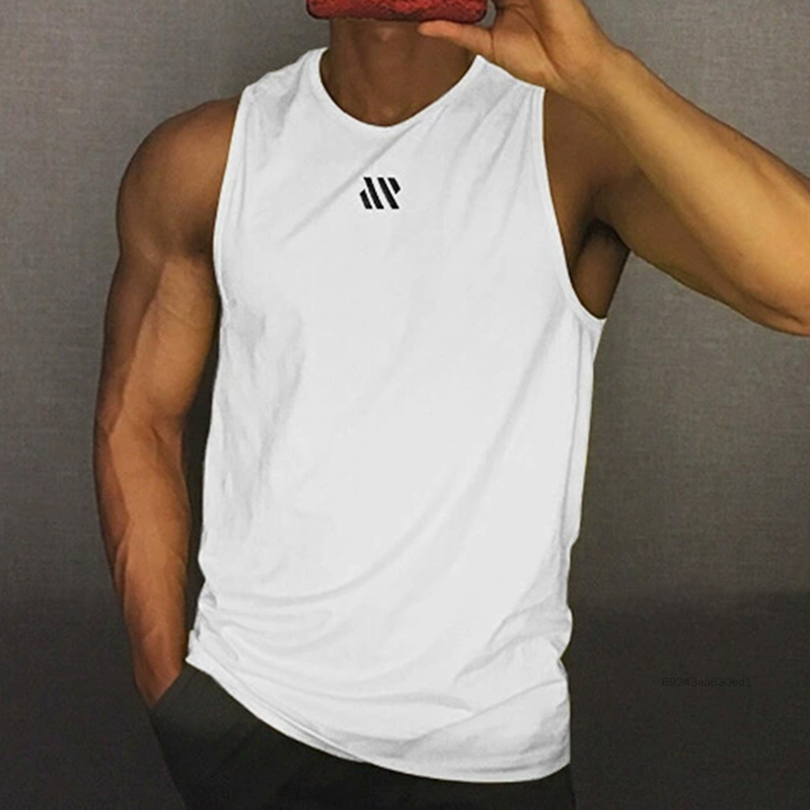 Áo Sơ Mi Không Tay Tập Luyện Cho Nam Thể Thao Thể Hình Thông Thường Tập Gym Áo Sơ Mi Không Tay Dành Cho Nam Giới Năng Động Người Yêu Thể Hình eWalker-VN - 6