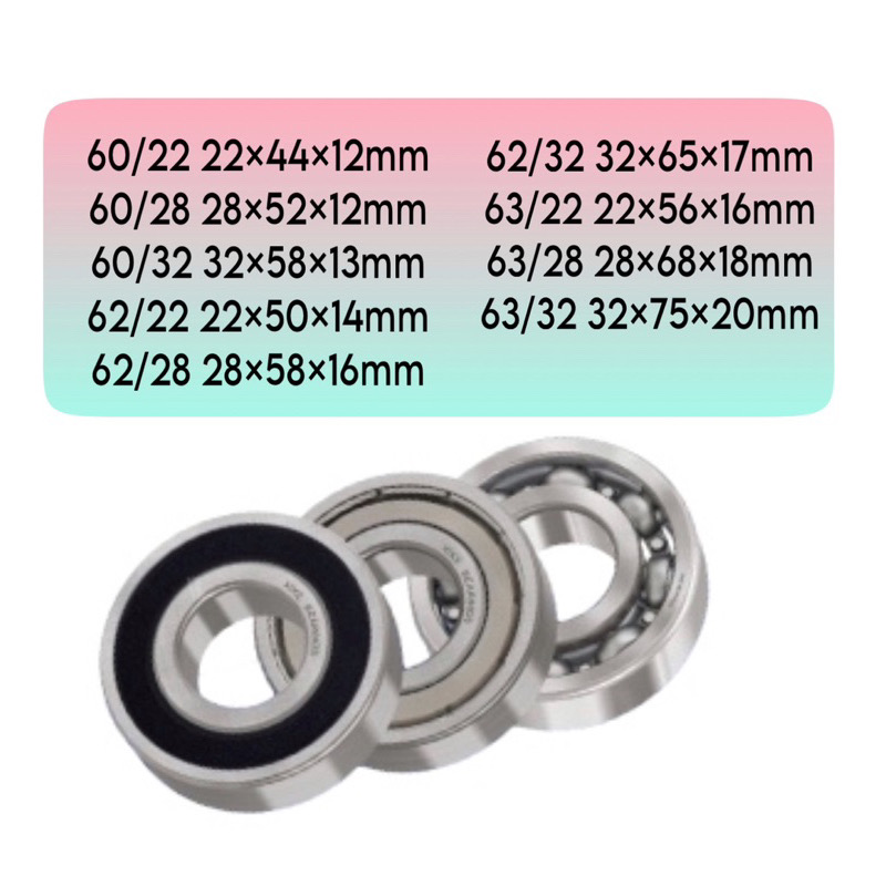 Vòng bi - Bạc đạn 62/22 2RS hàng NSK