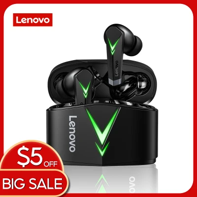 Lenovo LivePods LP6 TWS Gaming Bluetooth Earphone Low Latency Wireless Headset with Mic 3D Stereo Bass True Wireless Earbuds