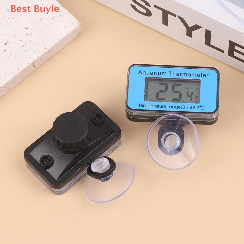 💖Best Buyle Nhiệt Kế Điện Tử Không Thấm Nước Với Cốc Hút LED Hiển Thị Kỹ Thuật Số Cho Bể Cá Bò Sát Nước Xe Tăng Nhiệt Độ Màn Hình