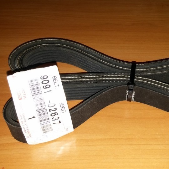 V-belt Fan belt Lexus LS460 L 90916-02637 Harga 1,380,000 rupiah*Gratis Ongkir