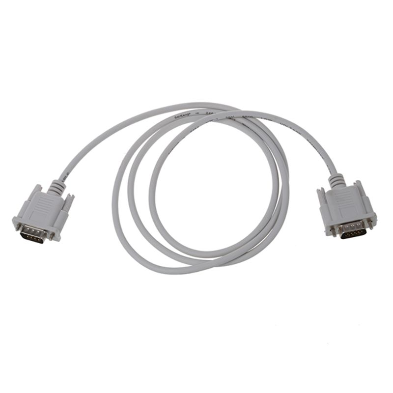 -VGA DB15 Male To RS232 DB9 Pin Male Adapter Cable / Video Graphic Extension Cable (White 1.4M)