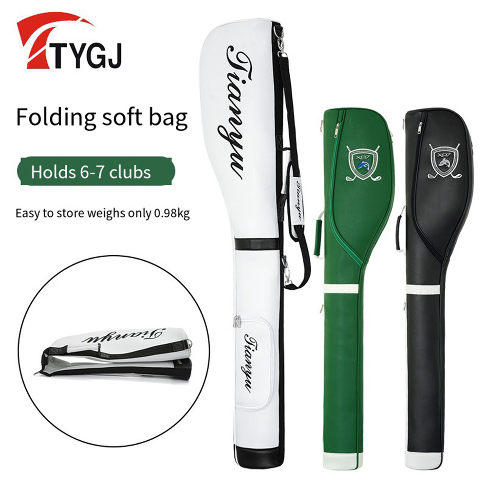 Golf Club Bag,Lightweight Large Capacity Portable Golf Bags with Shoulder Strap,Foldable Soft Stand Packages Can Hold 6-7 Clubs ราคา 2,918 บาท*ส่งฟรี