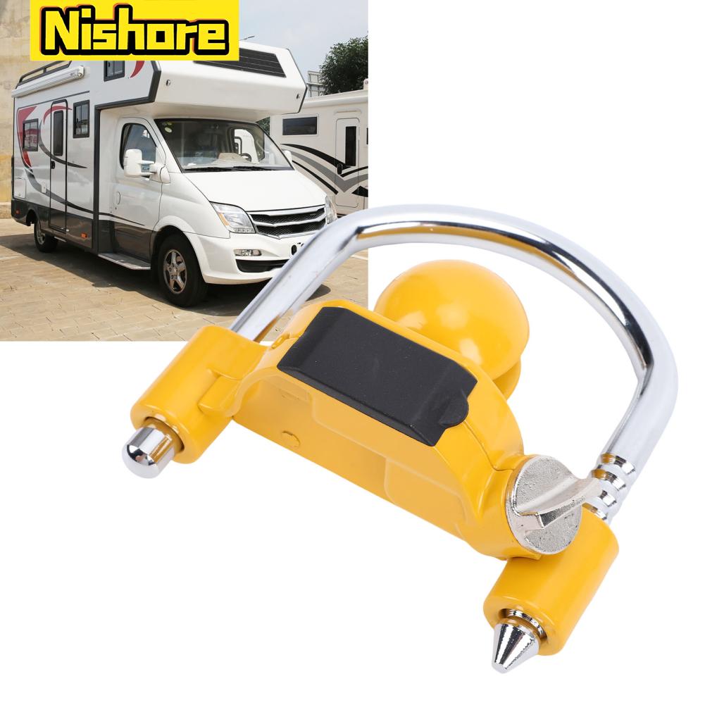 Phổ khớp nối khóa chịu lực cao cho RV Trailer bóng Hitch ngăn chặn trộm Tow khóa vàng