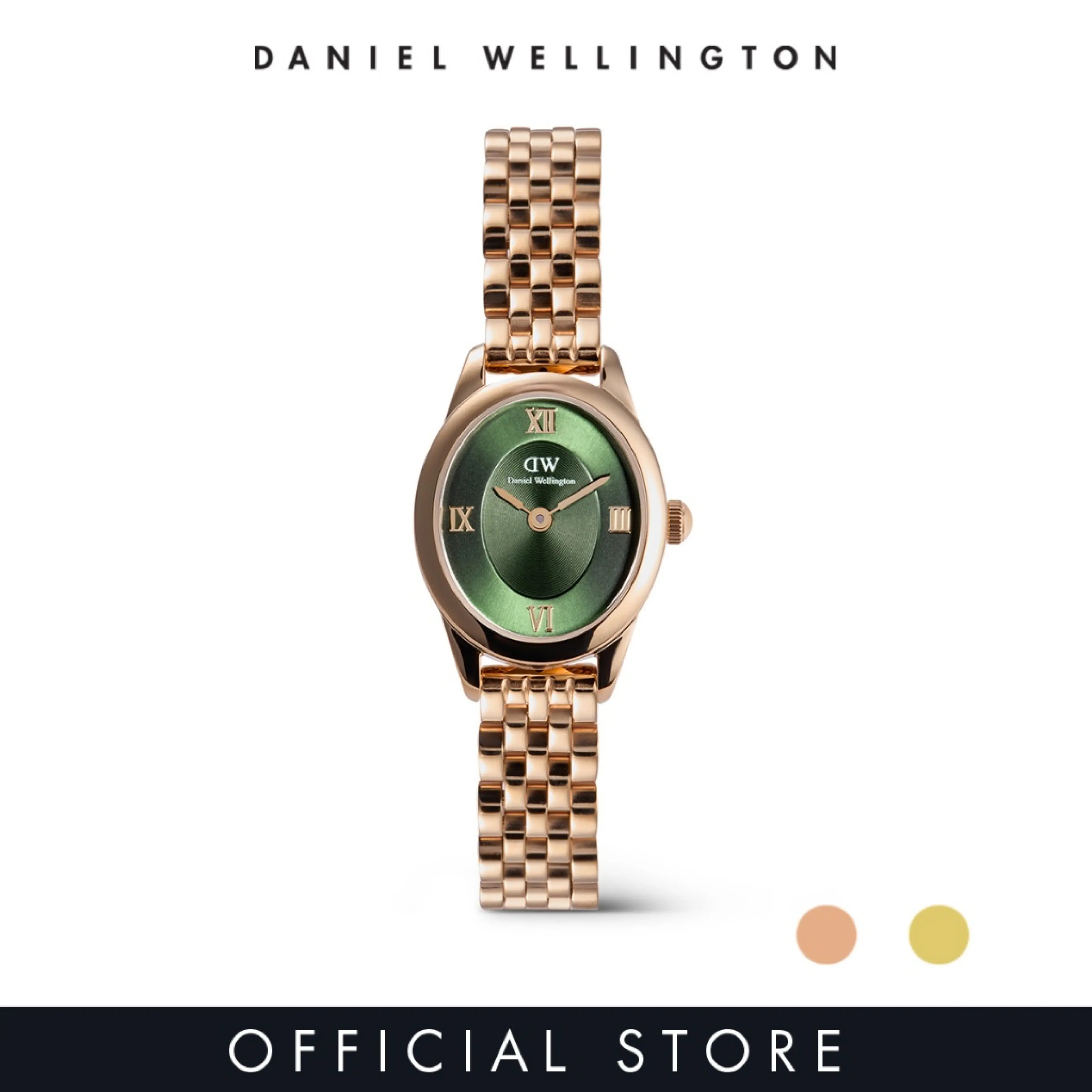 Daniel Wellington Ophelia Mini Emerald Rose Gold นาฬิกาผู้หญิง