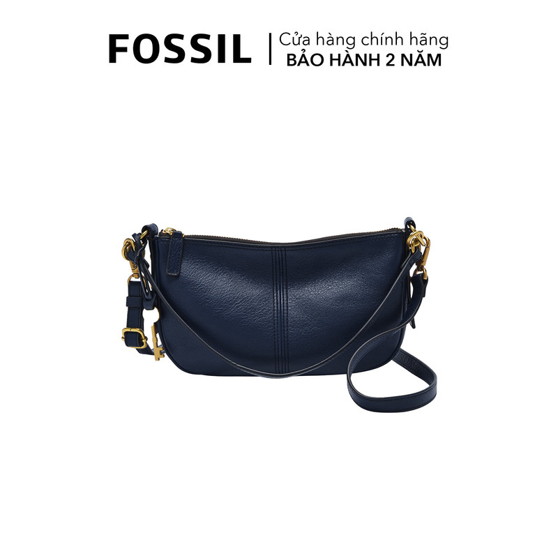 Túi đeo chéo nữ da thật fossil jolie zb1685545 - màu xanh đen