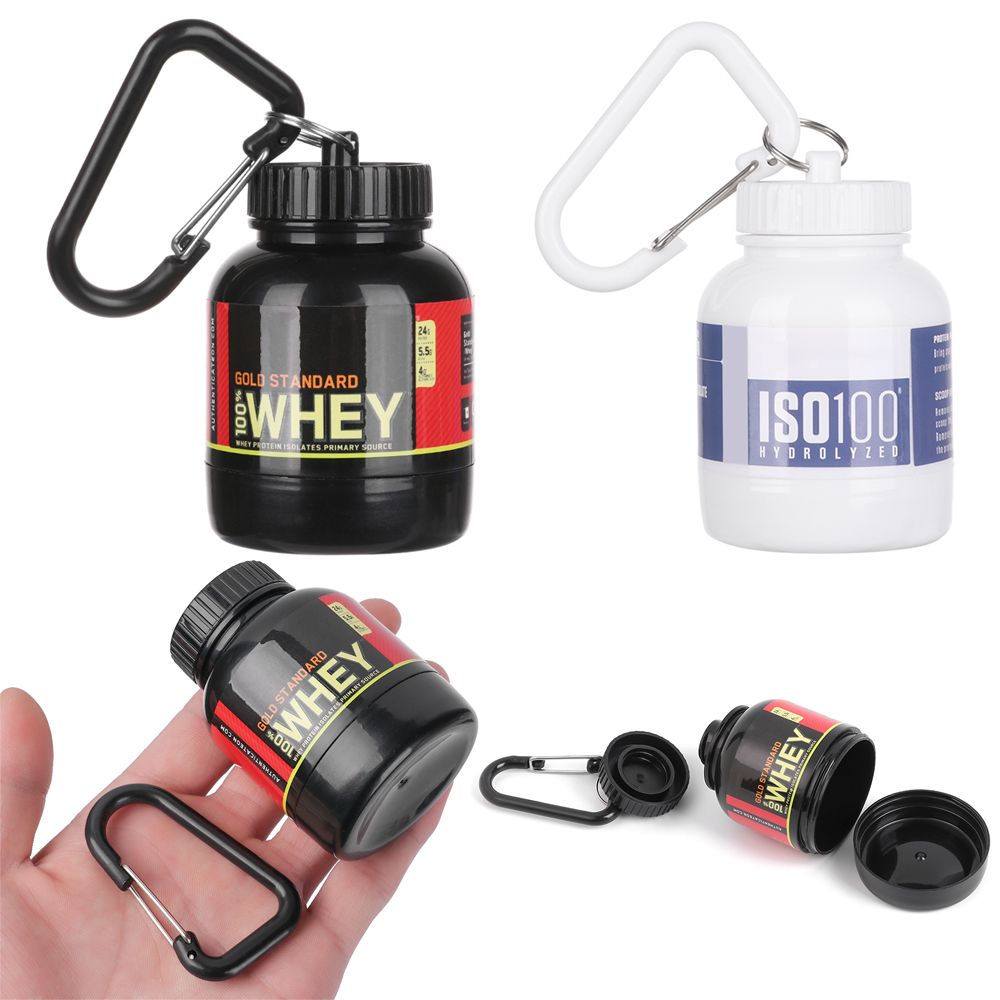 BOLT Với Keychain Dụng cụ ngoài trời Mini Bình thể thao Chai bột protein Cốc nước nhỏ Người giữ thuốc Kênh Sức khỏe Quảng cáo