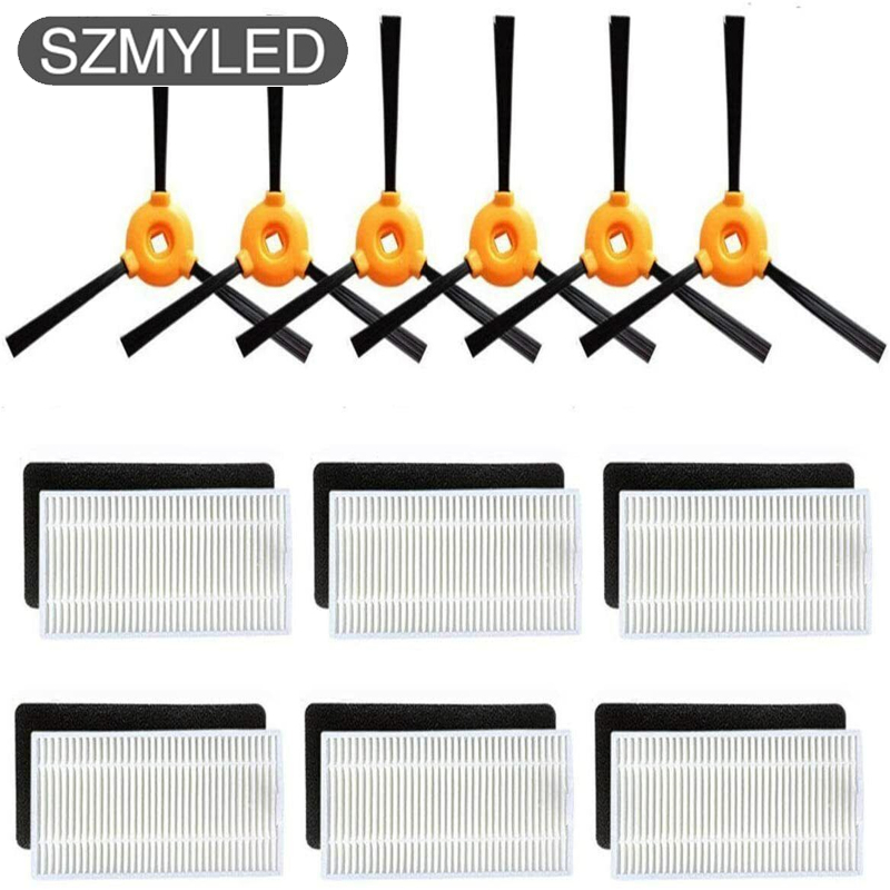 Filters Side Brushes Replacement Parts Compatible For Cobos Robot 500 Robot 600 Robot 601 Robot 711