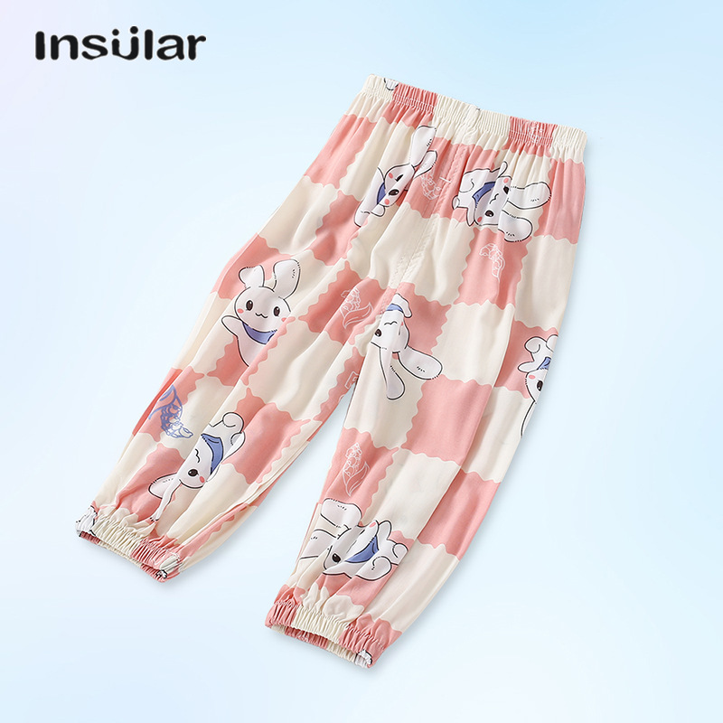 AMILA ฤดูร้อนเด็กใหม่กางเกงป้องกันยุง,กางเกงโคมไฟเด็ก,กางเกงผ้าไหมผ้าฝ้ายหญิง,เด็กการ์ตูนกางเกงเครื่องปรับอากาศ ราคา 137 บาท*ส่งฟรี