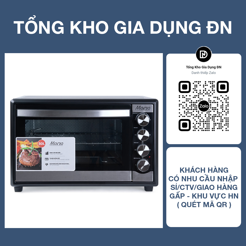 Lò nướng 50l sunhouse mama shd4250s - bảo hành 24 tháng