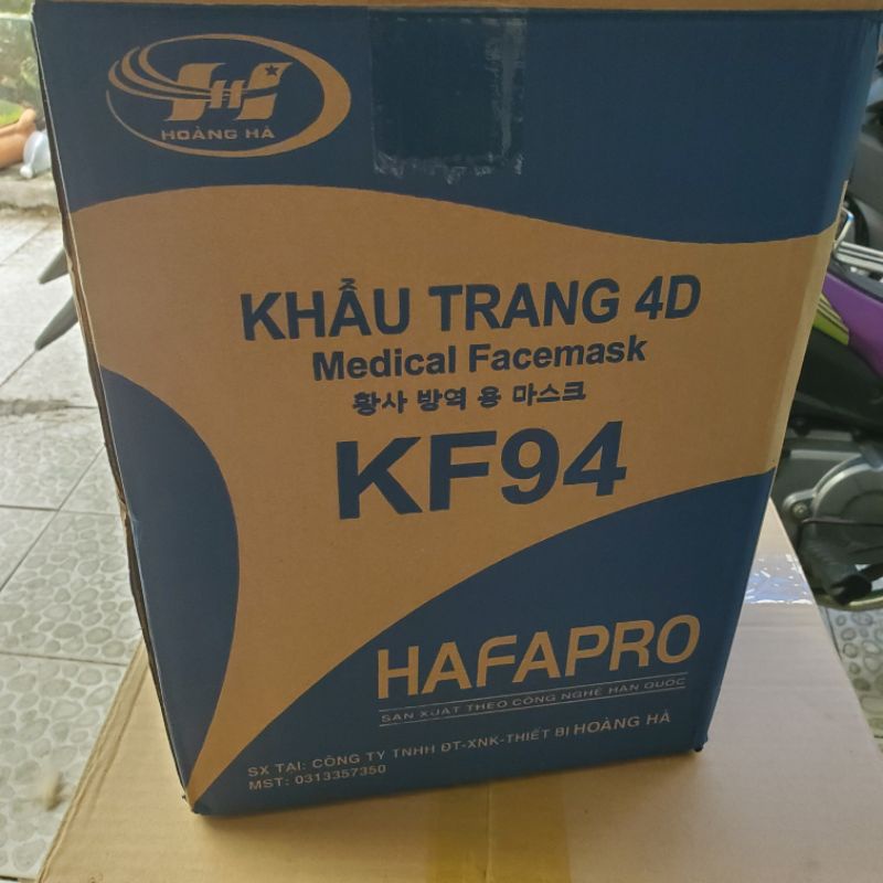 Khẩu trang KF94 4D HafaPro 15k bịch 10 cái .kienstore358