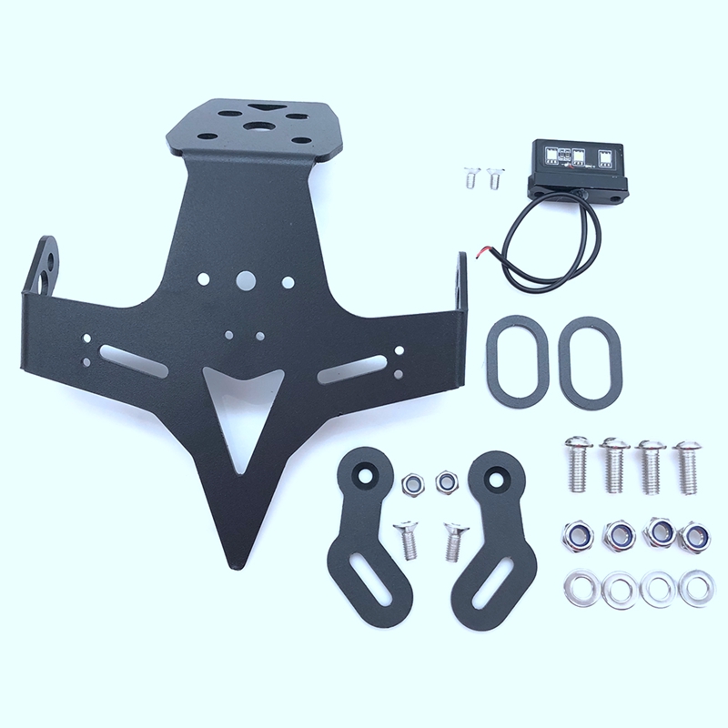 Motorcycle Rear License Plate Holder Bracket with Light for ZX25R ZX4R 2020-2023 Frame Tail Tidy