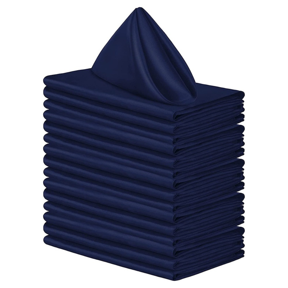 ZM6J3J 10pcs 30x30cm. Khăn ăn satin Có thể giặt được Có thể tái sử dụng Khăn ăn tối Đồ dùng tiệc Mềm mại Khăn ăn bàn sự kiện - 7