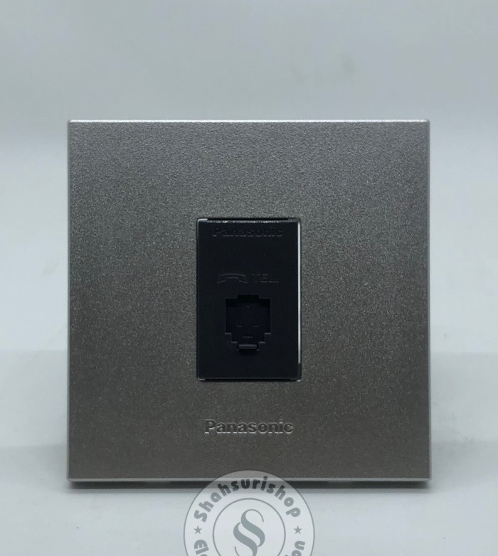 STOP KONTAK OUTLET TELEPON PANASONIC + FRAME SILVER WESJ78019MWS Giá 78,488 Đồng*Miễn phí vận chuyển