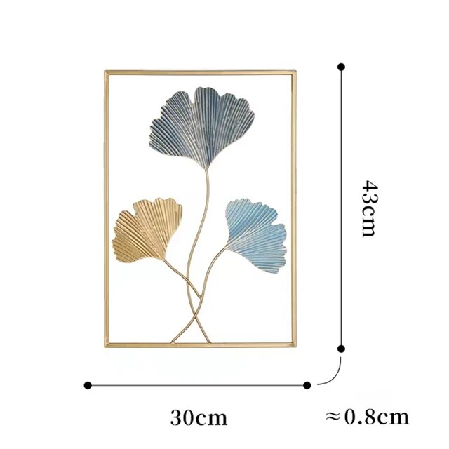 【Innovative】 Color Metal Crafts Wall Hanging Korean Indoor Home Living Room Bedroom Decorations European Modern Ornaments Art Aesthetic Decor