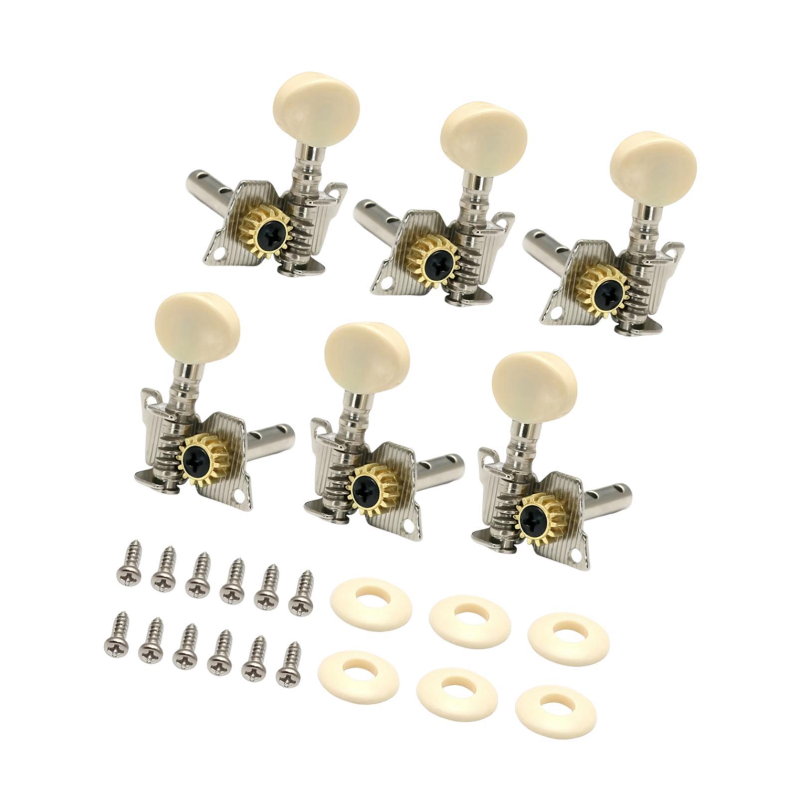 Blesiya 6Pcs Classical Guitar String Tuning Pegs Guitar Machine Heads Parts Professional Decorative Tuning Keys 3L 3R Guitarist Gifts ราคา 498 บาท*ส่งฟรี