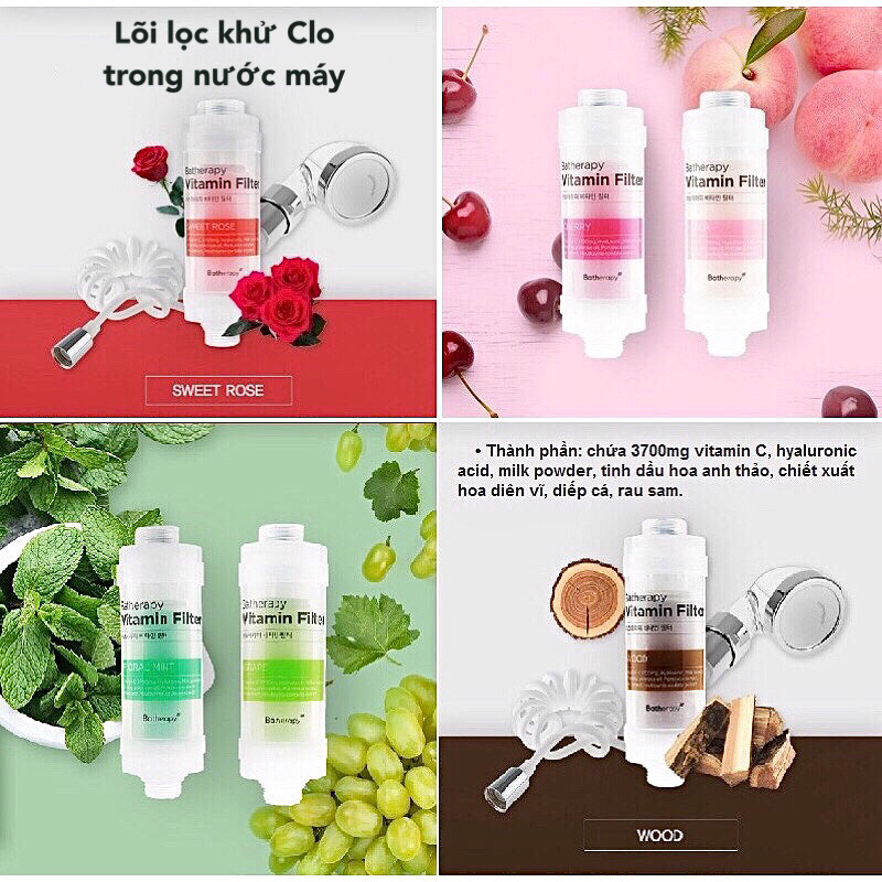Lõi khử Clo nước, tạo hương thơm chứa Vitamin C, Hyaluronic Acid Therapy Korea - SẢN PHẨM CHẤT LƯỢNG CAO, ĐƯỢC YÊU THÍCH SĂN ĐÓN TRÊN THỊ TRƯỜNG HIỆN NAY, HÀNG ĐẢM BẢO DÙNG SIÊU THÍCH MỜI KHÁCH YÊU TRẢI NGHIỆM
