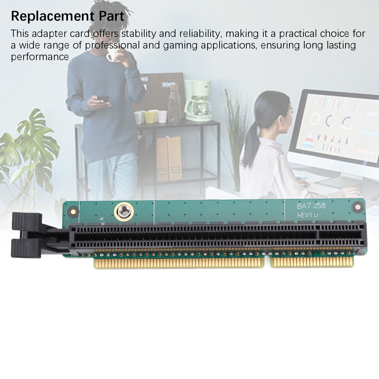 Mạng Card nâng bảng PCB Bộ phận thay thế PCI E 16X Card nâng 5c50w00877 cho p340 P350 m90q p620 P1000