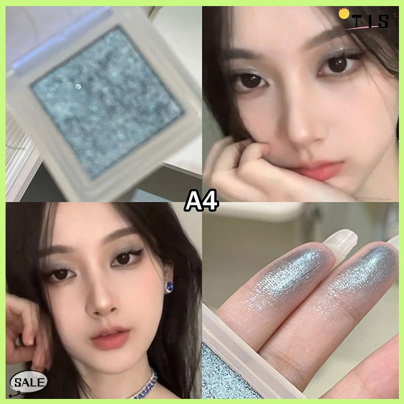 Follow Get New【TIS】 Herorange Tắc Kè Hoa Eyeshadow Highlighter màu duy nhất cao sắc tố long lanh bảng màu ngọc trai mắt trang điểm - 5