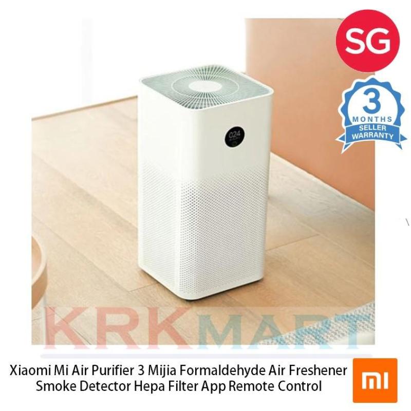 Xiaomi Mi Air Purifier 3 Mijia Formaldehyde Cleanner Air Freshener Smoke Detector Hepa Filter App Remote Control Singapore