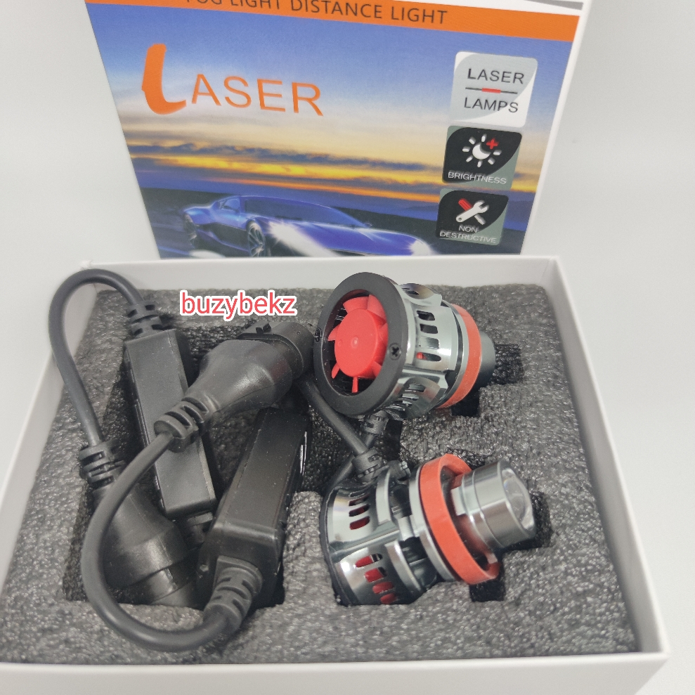 Bzl Led Lights H11 H8 H16 H9 9006 Hb4 Car Foglamp Laser Mini Projector Projie White Yellow Pair of 2 Pcs Harga 119,500 rupiah*Gratis Ongkir