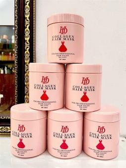 kem ủ xả tóc HD Collagen 1000ml(ủ váy) dầu hấp tóc phục hồi hư tổn