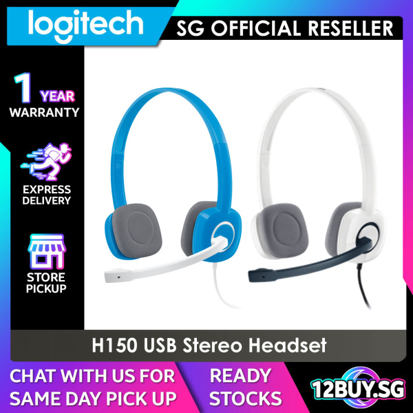 Logitech H150 Stereo Headset with Noise Cancellation Mic12BUY.AUDIO Express Delivery Store Collection Singapore