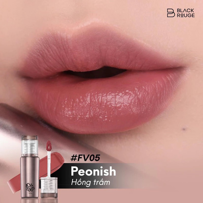 Son Kem Black Rouge Icy To Fog Velvet FV03 Đỏ Hồng Trầm