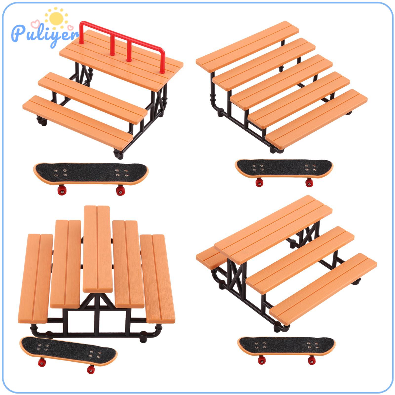 Finger Skateboard Stepped Ramp Set with Mini Fingerboards Skate Park Kit for Children ราคา 410 บาท*ส่งฟรี