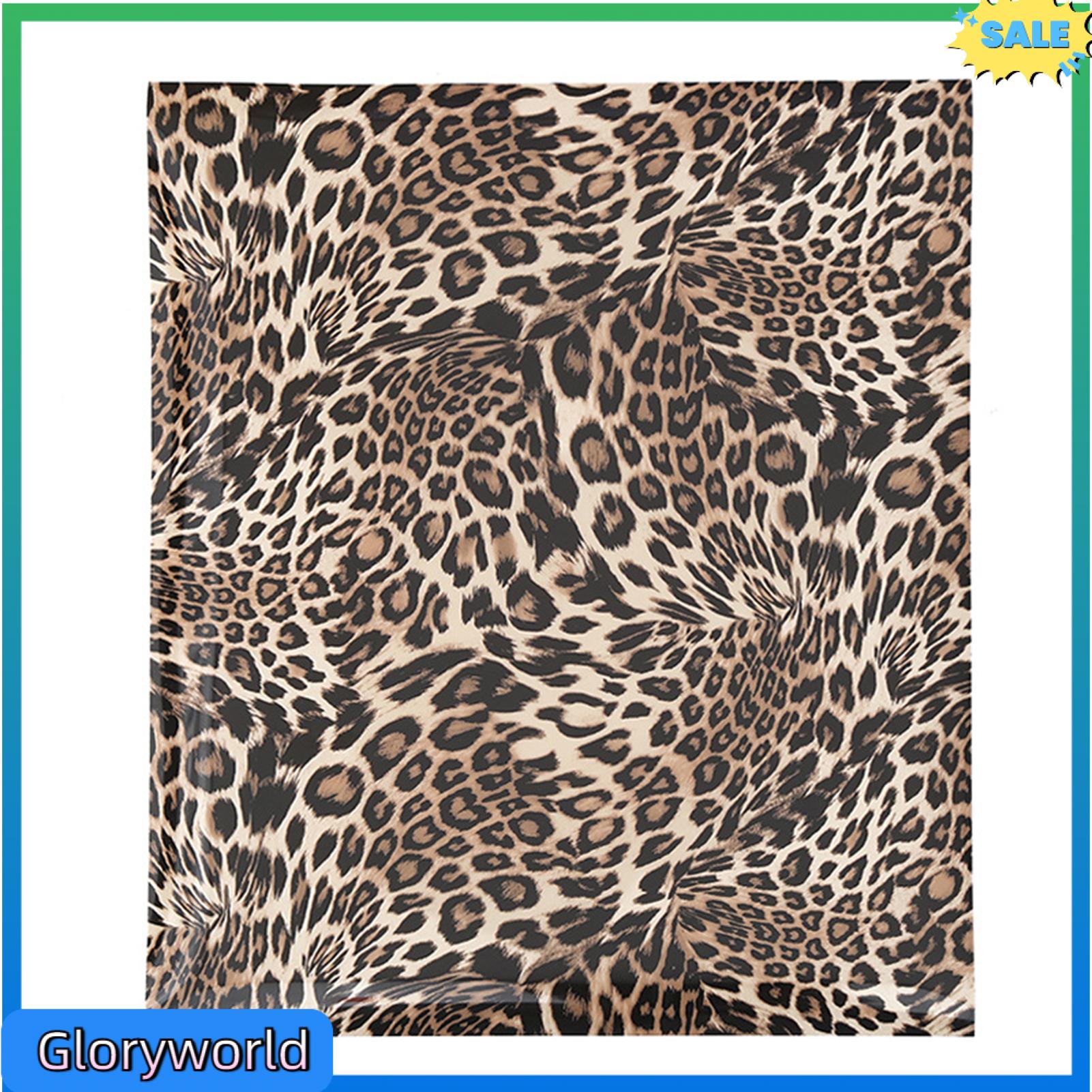 Gloryworld nhiệt chuyển Vinyl phong cách trang trí PU họa tiết động vật da báo HTV nhiệt sắt-on phim cho handmaking thực tế Leopard sắt-on