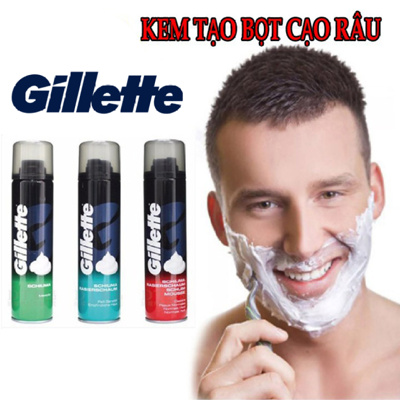 Bọt Cạo Râu Mềm Da Gillette (300ml) - Cạo nhẹ nhàng sạch râu