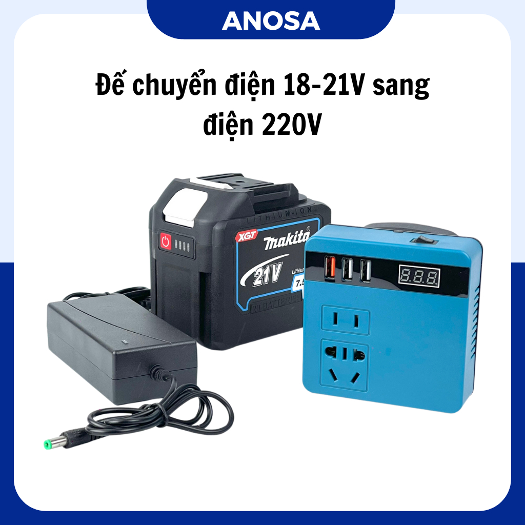 Đế chuyển điện 18-21v sang điện 220v