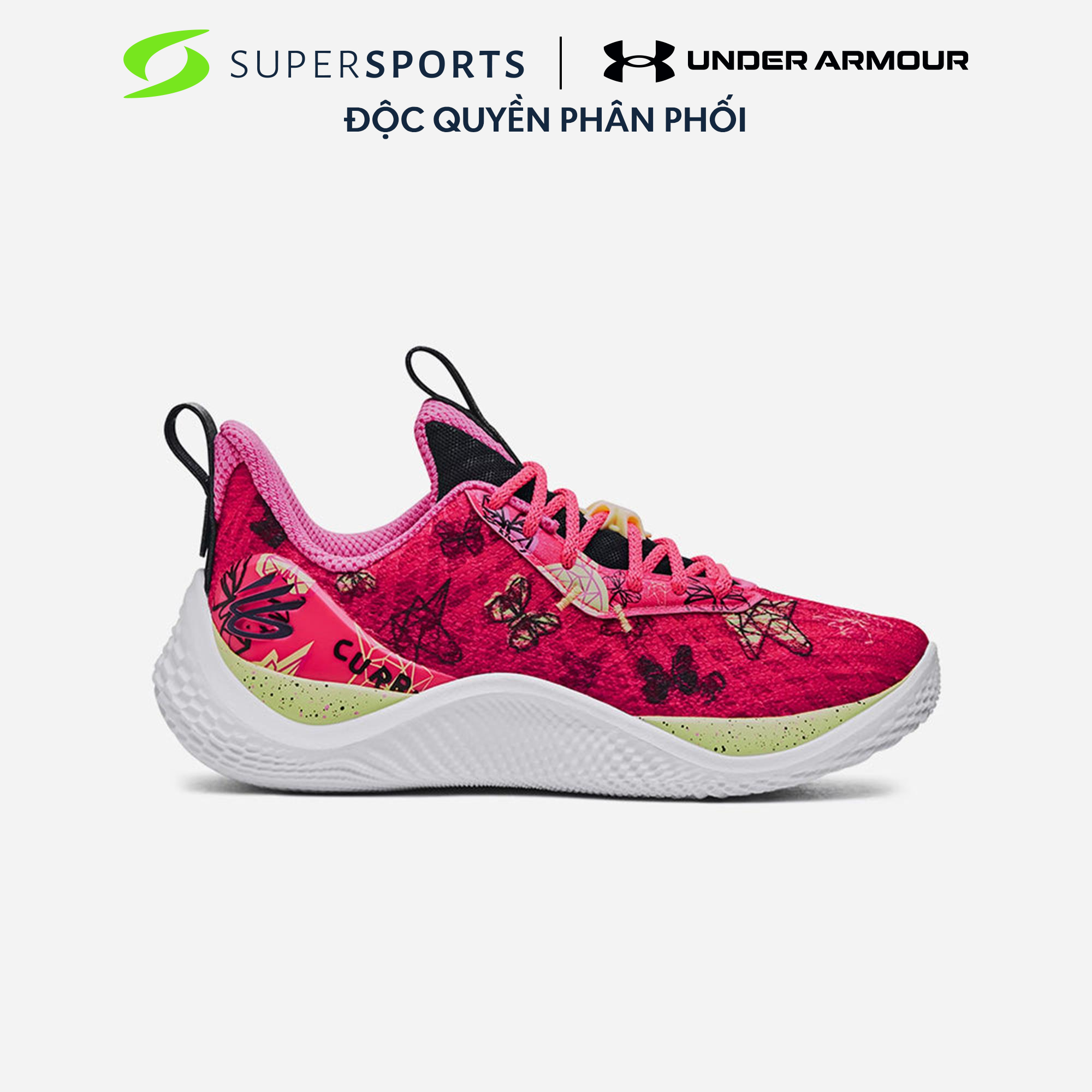 UNDER ARMOUR Giày bóng rổ trẻ em Gs Curry 10 Girl Dad 3026296-600